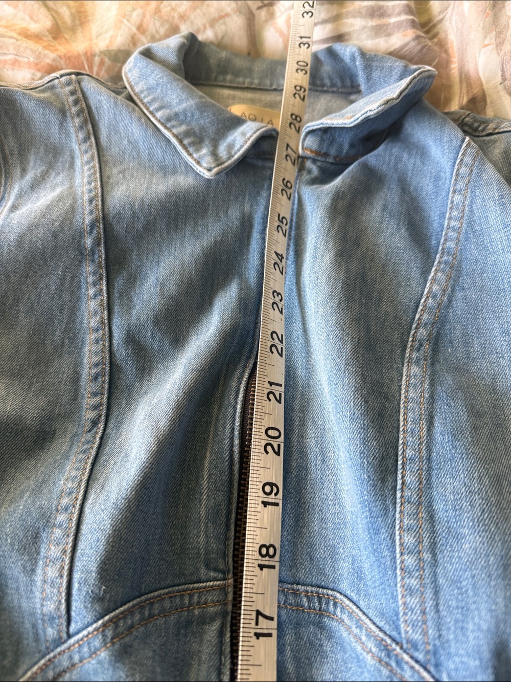 Alice and Olivia Light Blue Denim Romper with Belt - Picture 4 of 7